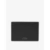 Smythson Panama Leather Passport Sleeve Black