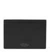 Smythson Passport Sleeve In Panama In Black
