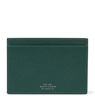 Smythson Panama Leather Passport Sleeve In Green