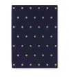 Smythson Panama Leather Soho Notebook In Blue