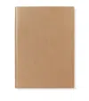 Smythson Panama Leather Soho Notebook In Brown
