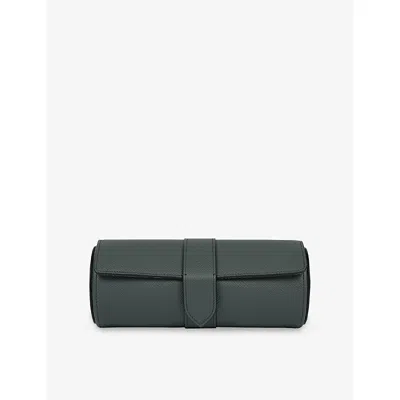 Smythson Panama Leather Watch Roll