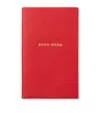 Smythson Panama Leather Weekly Diary 2025 In Red