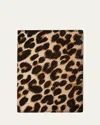 Smythson Panama Leopard Passport Cover In Brown