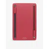 Smythson Raspberry Panama Multi-zip Leather Currency Case In Pink