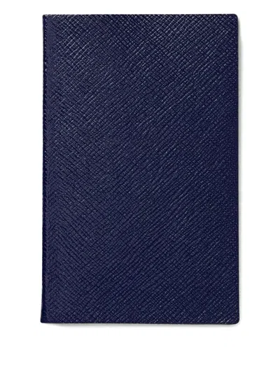 Smythson Panama Notebook In Blue