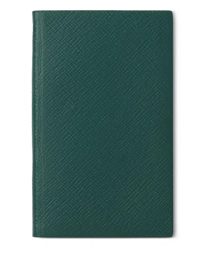 Smythson Panama Notebook In Green