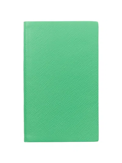 Smythson Panama Notebook In Green