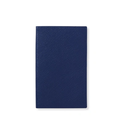 Smythson Panama Notebook In Blue
