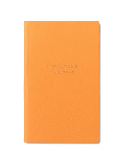 Smythson Panama Notebook In Orange