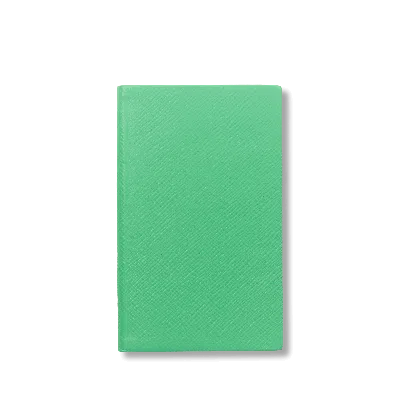 Smythson Panama Notebook In Shamrock