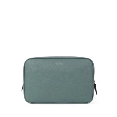 Smythson Panama Organiser Tech Pouch In Green