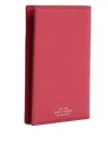 Smythson Panama Passport Cover In Pink