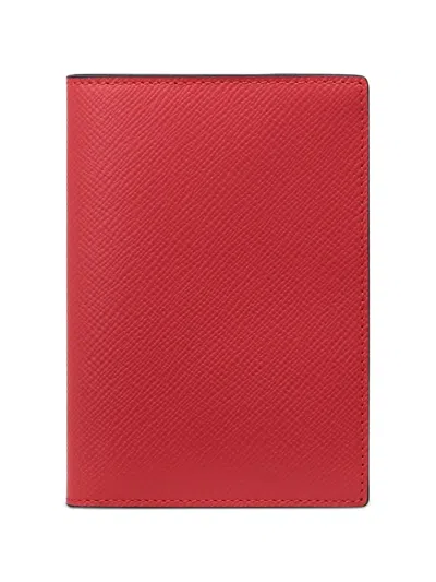 Smythson Panama Passport Cover In Pink