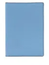 Smythson Textured Leather Passport Cover In Blue