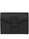 Smythson Mens Single Play Leather Playing Card Case Black In Black