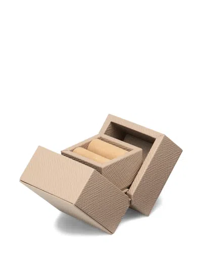 Smythson Panama Ring Box In Neutral