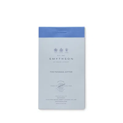 Smythson Panama Size Jotter Refill In Blue