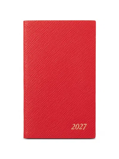 Smythson Panama Weekly Diary In Red