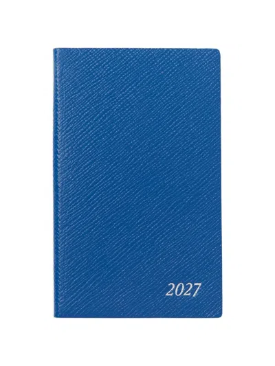 Smythson Panama Weekly Planner In Blue