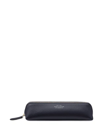 Smythson Panama Zip Pencil Case In Multi