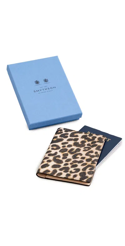 Smythson Passport Cover Sand