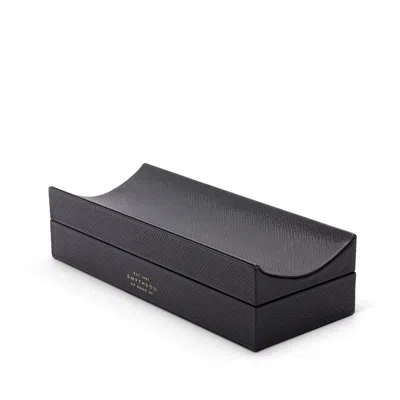 Smythson Pen Organiser In Panama In Black
