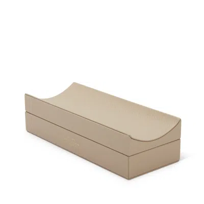 Smythson Pen Organiser In Panama In Sandstone