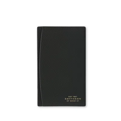Smythson Pocket Memo In Panama In Black