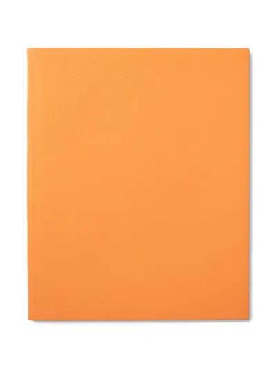 Smythson Portobello Notebook In Orange