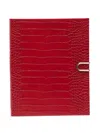 Smythson Portobello Notebook In Red