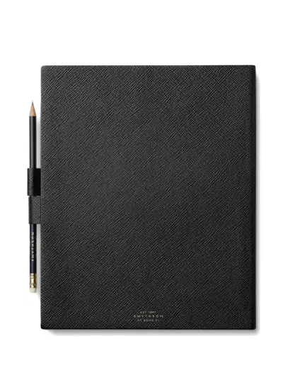 Smythson Portobello Sketchbook In Black