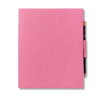 Smythson Portobello Sketchbook In Panama In Flamingo