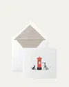 Smythson Postal Pet Cards, Set Of 10 In White