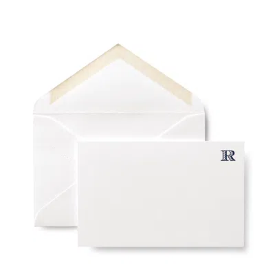 Smythson R Alphabet Correspondence Cards In White