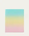 Smythson Rainbow Soho Notebook In Panama Leather In Pearlpink Rainbow