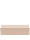 Smythson Rectangular Leather Box In Neutrals