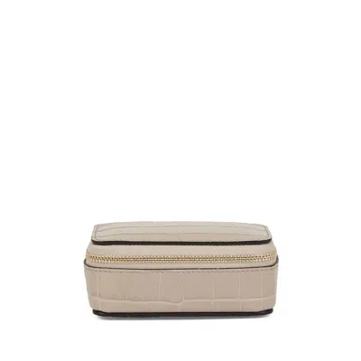 Smythson Rectangular Trinket Case In Mara In Sandstone