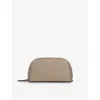 Smythson Panama Leather Cosmetic Case Sandstone In Sandstone