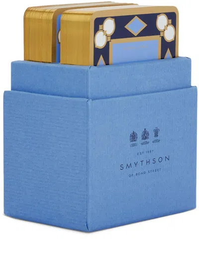 Smythson Set-of-two Playing Cards In Blue