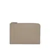 Smythson Slim Pouch In Panama In Sandstone