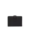 Smythson Small Continental Purse In Panama In Black