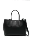 Smythson Small Day Tote Bag In Black