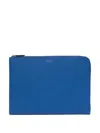 Smythson Small Laptop Case In Blue