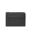 Smythson Small Laptop Case With Zip In Ludlow In Black