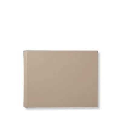 Smythson Small Photo Album In Panama In Sandstone