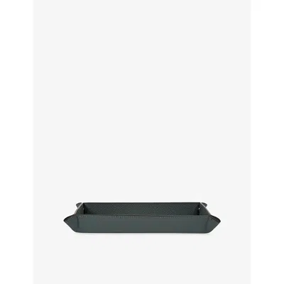 Smythson Small Rectangular Leather Trinket Tray