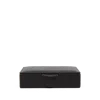 Smythson Small Square Trinket Box In Panama In Black