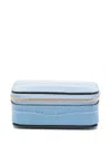 Smythson Small Square Trinket Case In Blue