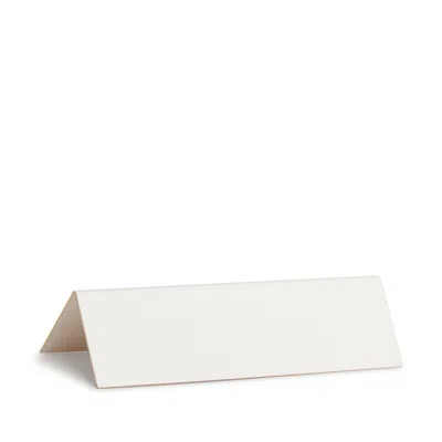 Smythson Small Tented Place Cards In Gold Edging